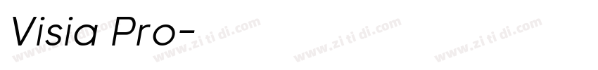 Visia Pro字体转换